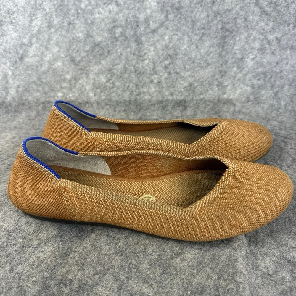 Rothy's Ballet Flats The Point Amber Textile Womens‎ Size 8 Comfort Shoes